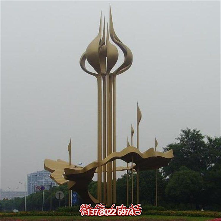 大型不銹鋼景觀擺件，為廣場帶來活力