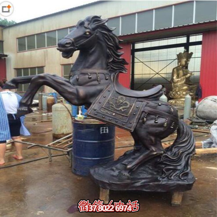 玻璃鋼仿銅戰馬擺件，裝飾你的家