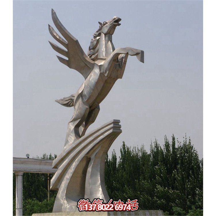 不銹鋼拉絲雕塑，點綴廣場、學校及園林景觀