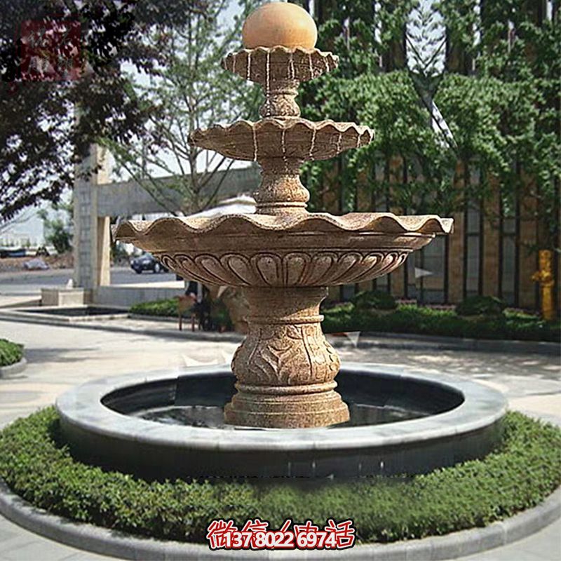 多層景觀噴泉石雕，為學(xué)院增添獨(dú)特的個(gè)性