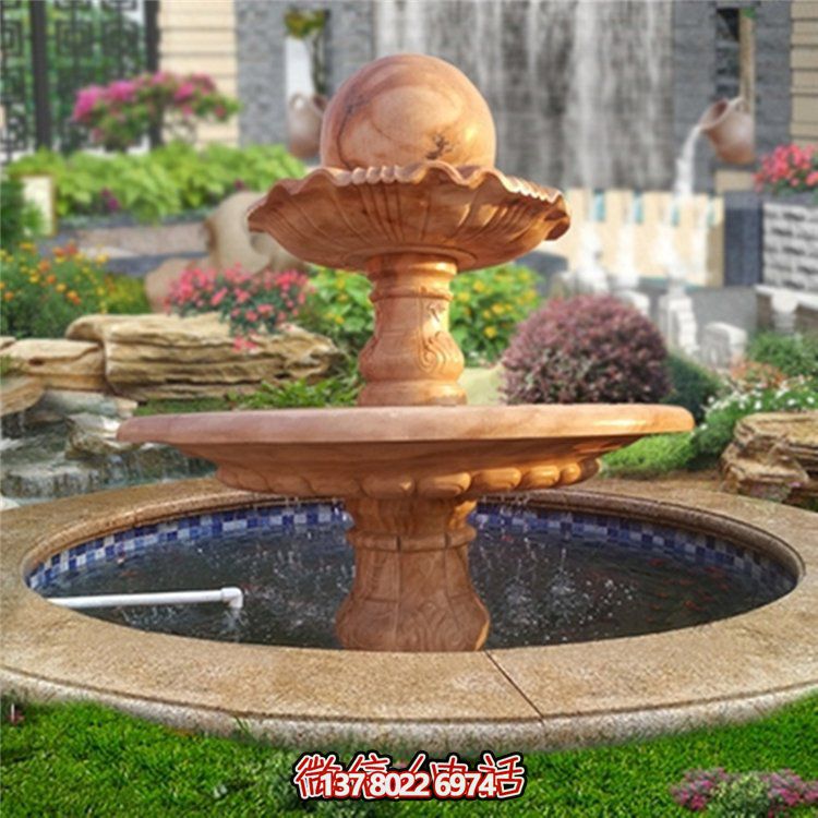 歐式紅色風(fēng)水球裝飾，營(yíng)造美麗晚霞?xì)庀? title=