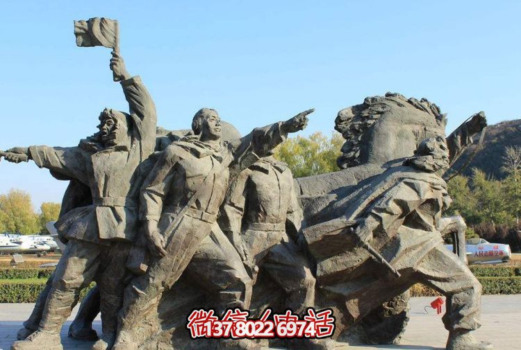 大型石雕景觀擺件，為廣場增添創意人物氣息