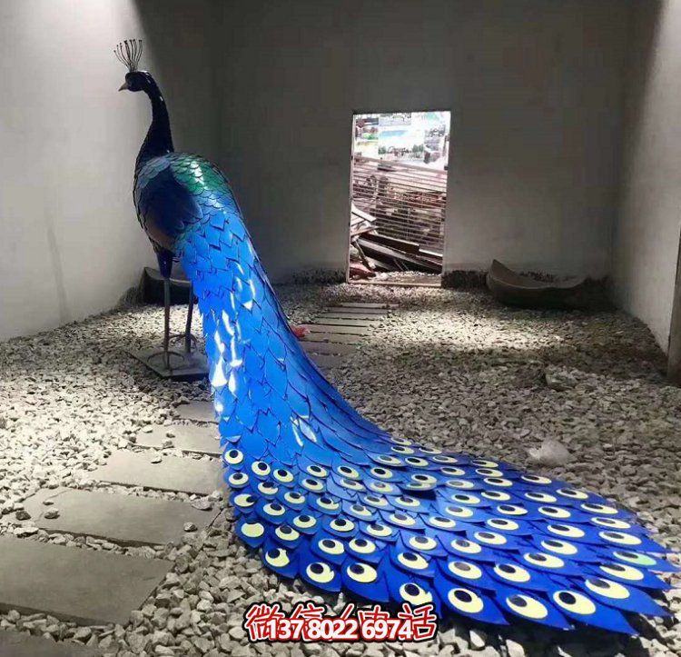 優質不銹鋼孔雀雕塑，為城市廣場添彩