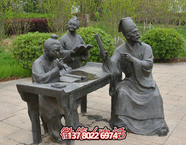 古代庭院景區(qū)，一起讀書(shū)、雕塑、感受古風(fēng)