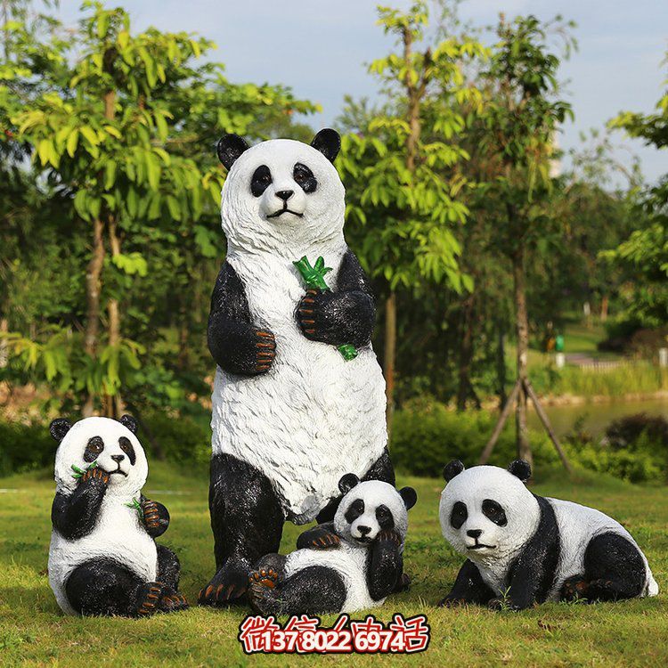 玻璃鋼仿真熊貓，讓動物園的動物更加生動