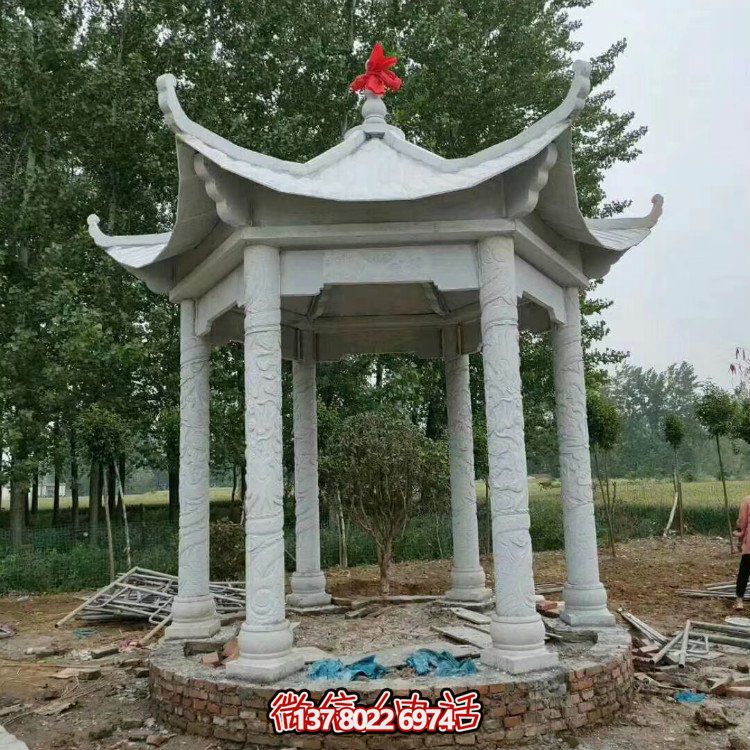 單層石涼亭，讓您擁有完美休閑空間