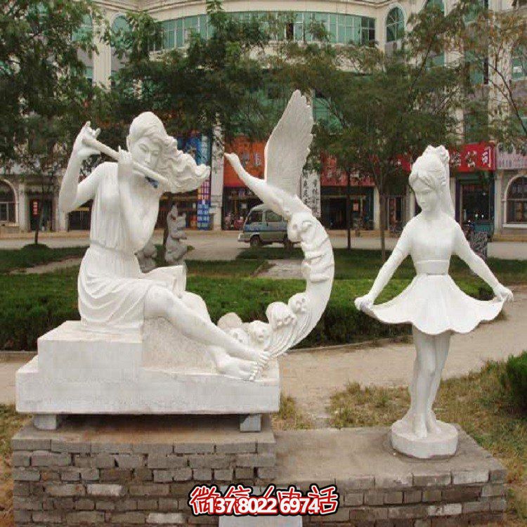 大型石雕人物雕塑，為園林景觀增添靈動之美