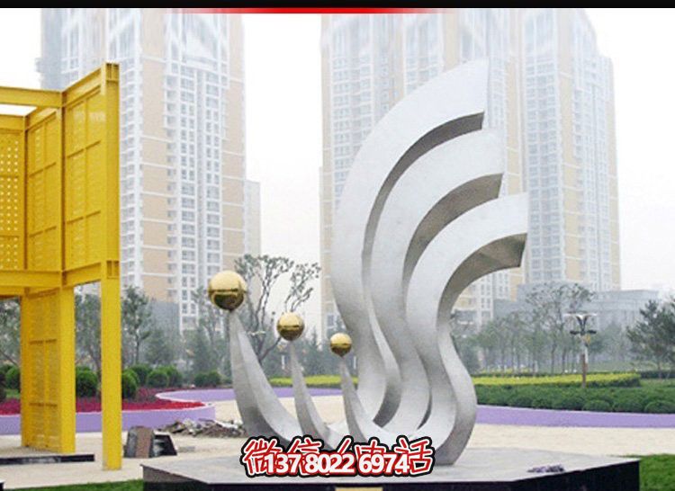 鳳凰不銹鋼雕塑，點亮公園廣場