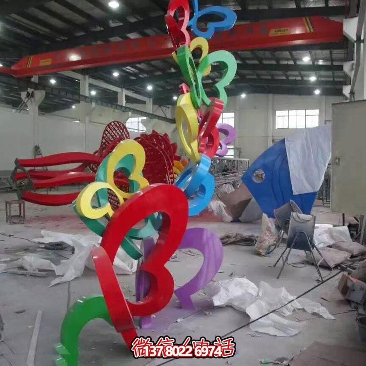 不銹鋼抽象蝴蝶園林景觀(guān)擺件雕塑