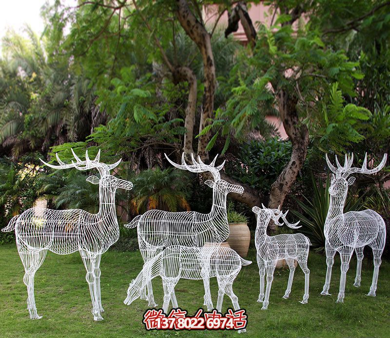 創意家庭鹿雕塑，讓你的家園更加美麗