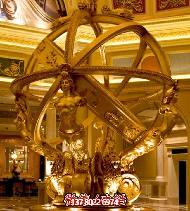 鏤空美人魚(yú)雕塑，優(yōu)雅裝點(diǎn)大型商場(chǎng)酒店