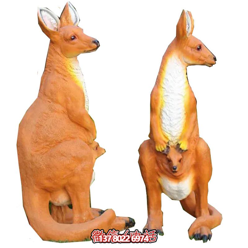 大型袋鼠雕塑，景觀完美打造公園景區(qū)