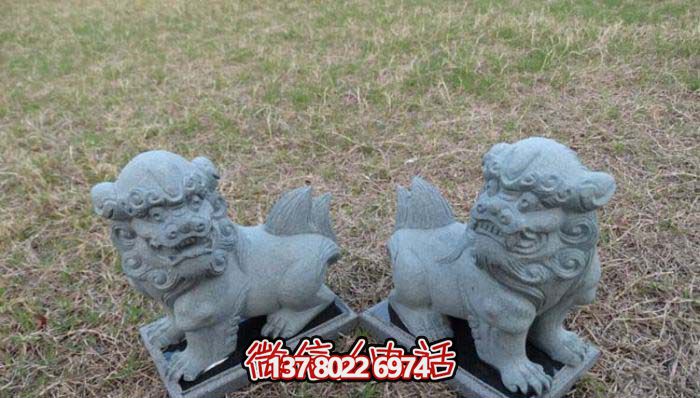 精美創(chuàng)意獅子大理石擺件，為戶外園林景觀增添更多美感