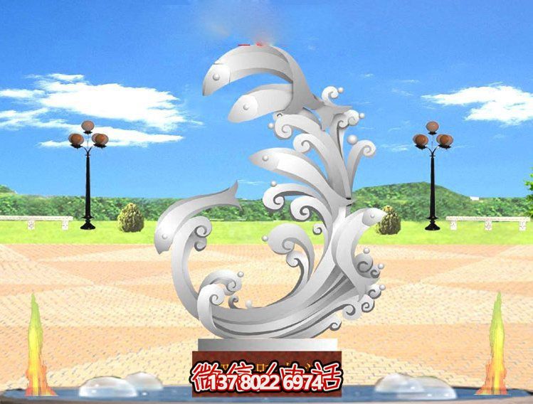 玻璃鋼雕塑魚躍龍門傳承古老傳統(tǒng)，展示創(chuàng)意美感