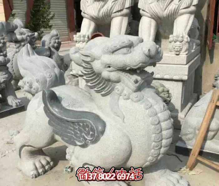 青石石雕庭院別墅貔貅雕塑 青石石雕庭院別墅貔貅雕塑