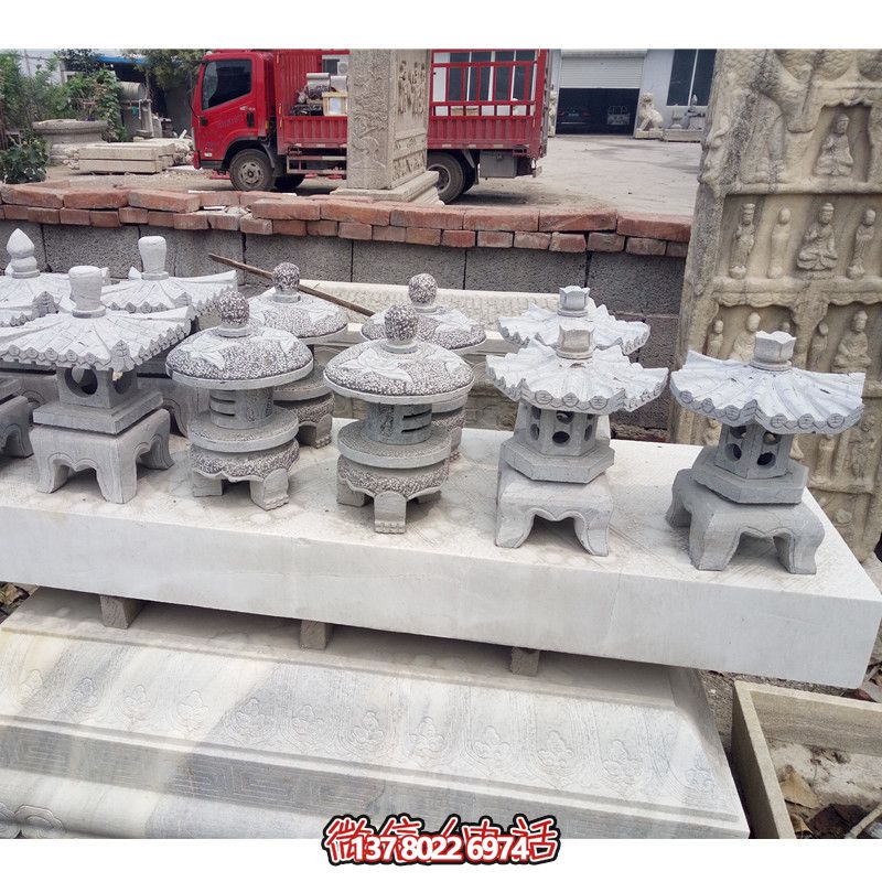 石燈仿古庭院石燈籠日式照明公園裝飾擺件 石燈仿古庭院石燈籠日式照明公園裝飾擺件