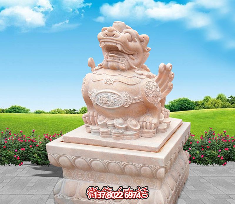 戶(hù)外景區(qū)石雕貔貅雕塑