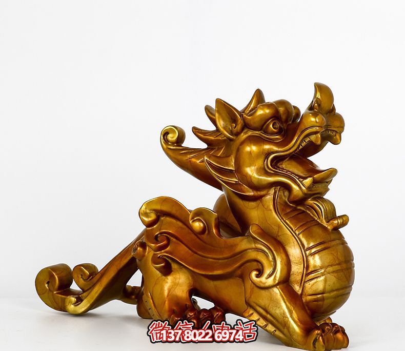 室內創意不銹鋼噴金烤漆招財貔貅雕塑 室內創意不銹鋼噴金烤漆招財貔貅雕塑