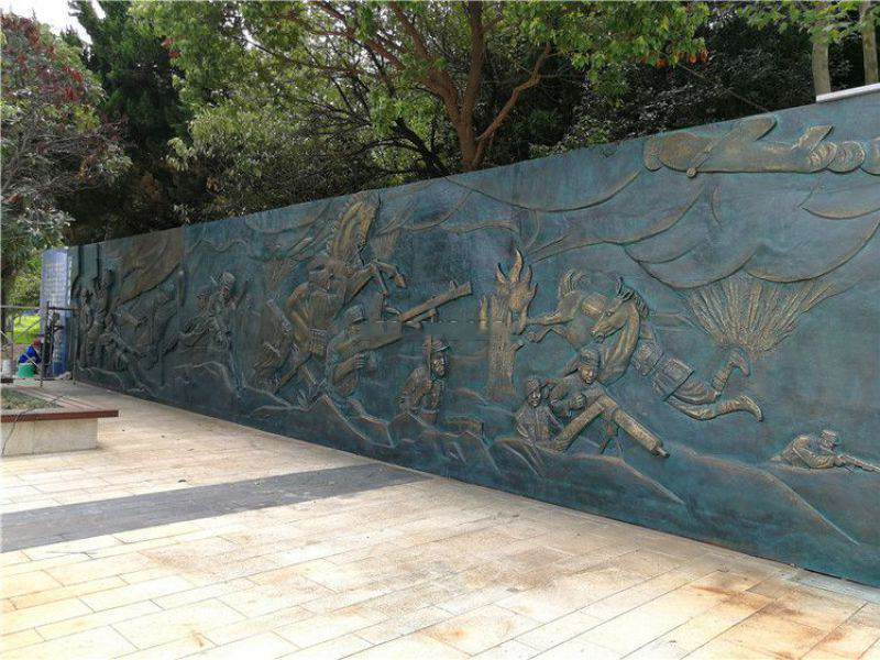 紀(jì)念園抗戰(zhàn)銅浮雕壁畫(huà) 紀(jì)念園抗戰(zhàn)銅浮雕壁畫(huà)